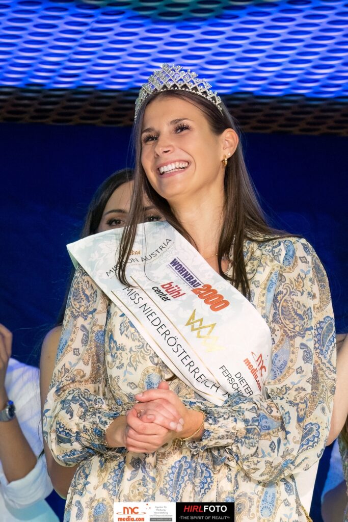 Ines Gruber bei der Wahl zur Miss Niederösterreich 2024