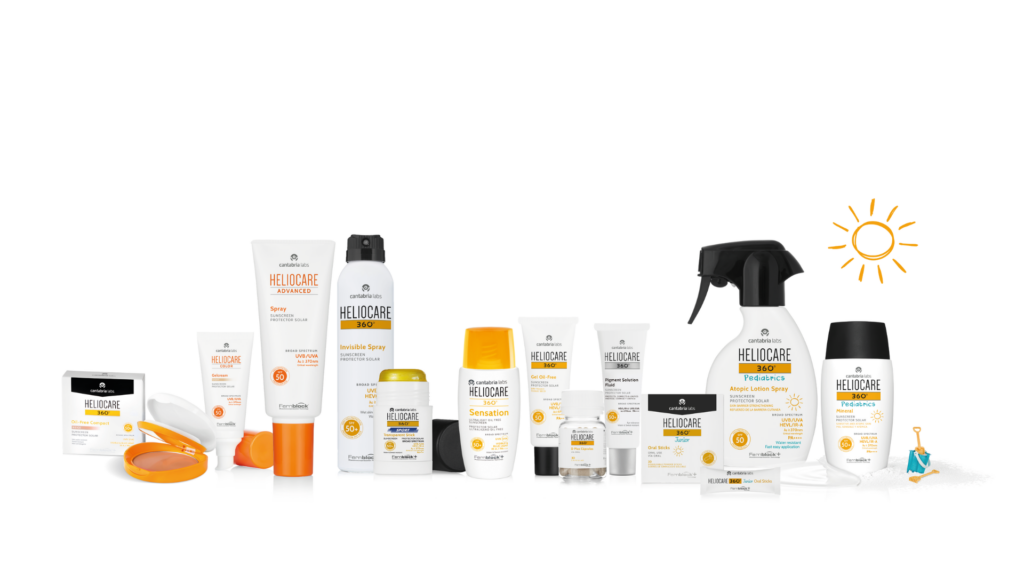 Die Produktpalette von Heliocare Sonnenschutz