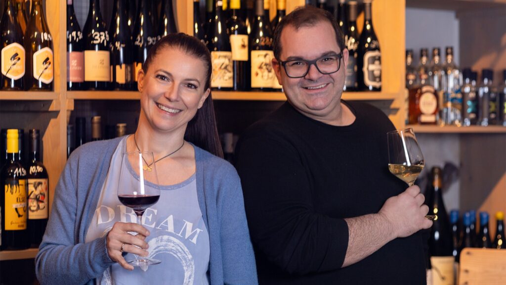 Cornelia Becker und ihr Podcast-Partner Christoph