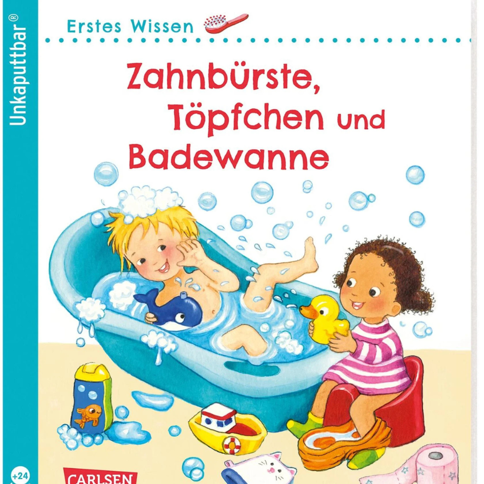 wundervolle Kinderbücher-Zahnbürste,Töpchen und Badewanne