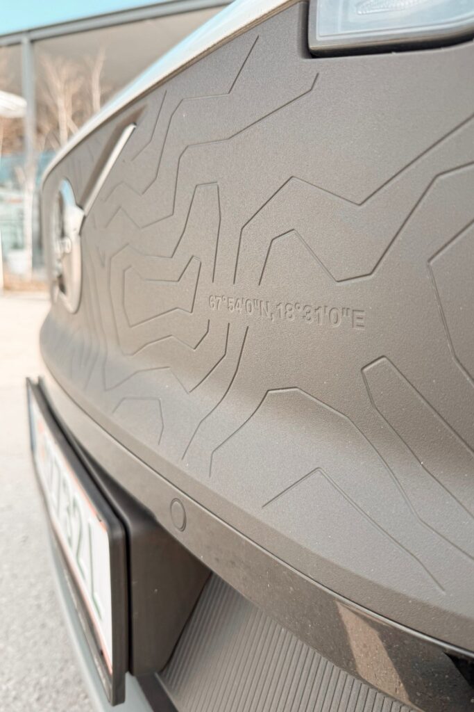 Autotest Volvo EX30 Cross Country: Koordinatenfront