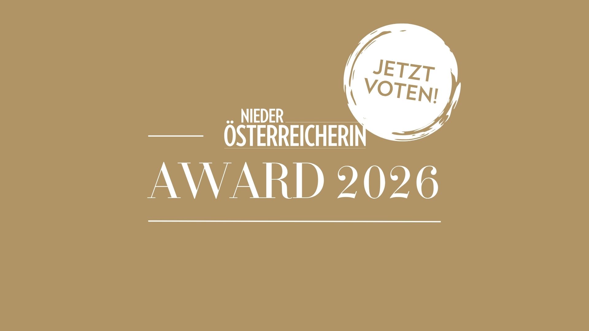 Niederösterreicherin Award 2026_Voting aufruf