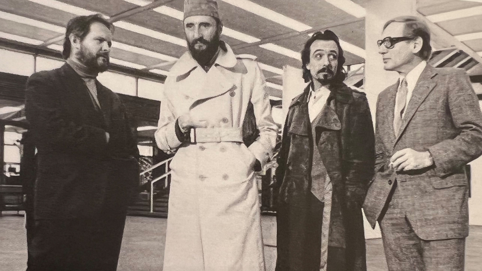 WIEN 1972 Die fünf Phantasten der ersten Stunde: Anton Lehmden, Ernst Fuchs, Arik Brauer und Rudolf Hausner.