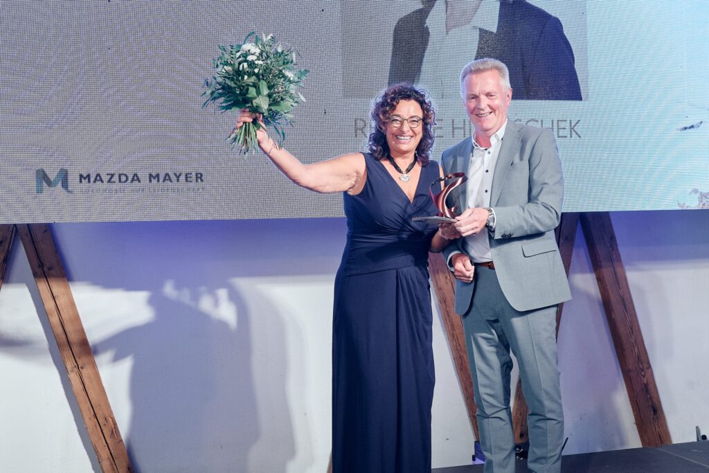 Renate Hlauschek mit Franz Mayer