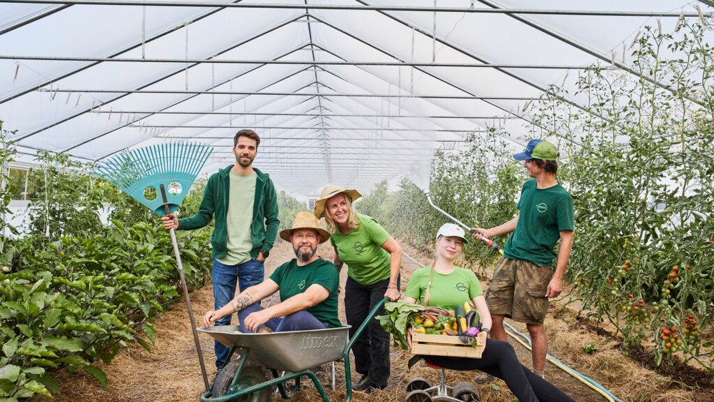 Biomedizinischer Analytiker Klemens Grabner, Imobillienallrounder Andreas Jedlicka, die Labortechnikerinnen Sonja Jedlicka und Isabella Kieslinger und Maschinenführer Jakob Grabner